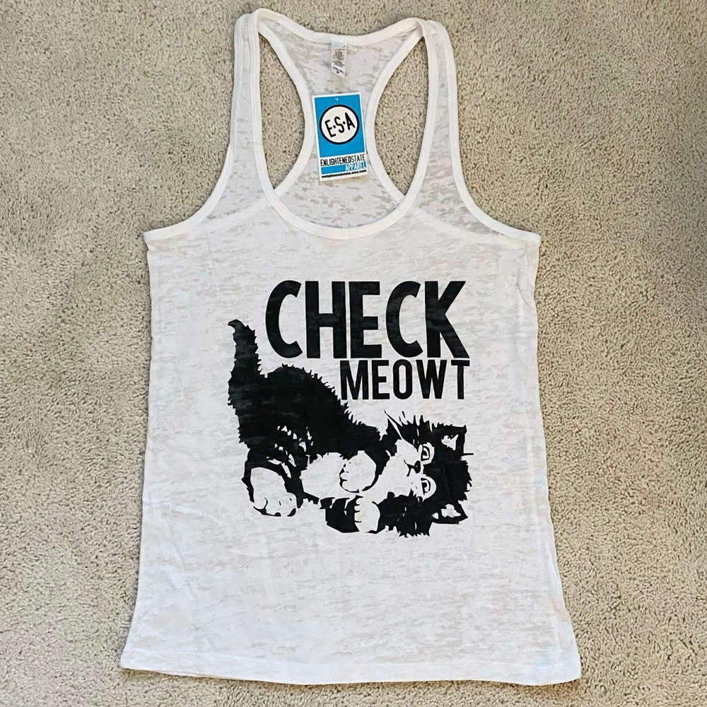 Check Meowt Workout Tank *NWT*
